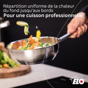 Sauteuse en acier inoxydable 18/8 Elo Profi Cuisine