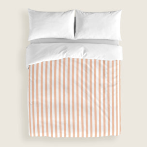 Funda Nórdica Estampada - Cierre Solapa - 100% Algodón - Incluye 1/2 Fundas de Almohada - Costa Scarlet