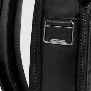 Piquadro Zaino monospalla in pelle personalizzabile porta iPad® con protezione RFID, portabile a zaino
