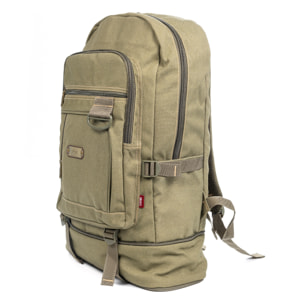 Zaino tattico in nylon cordura 56x40 cm ultra resistente estensibile multiscomparto imbottito con chiusura in vita