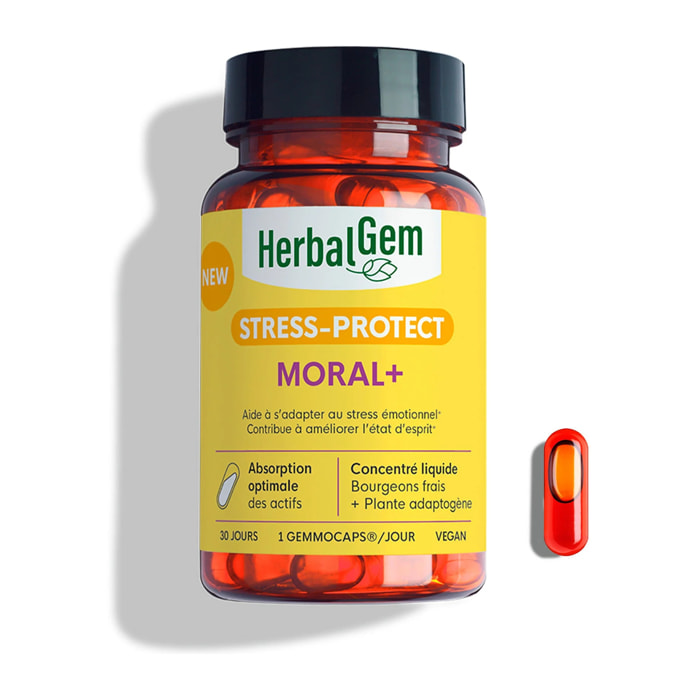 Herbalgem- Complément alimentaire Moral+ - 30 GELULES