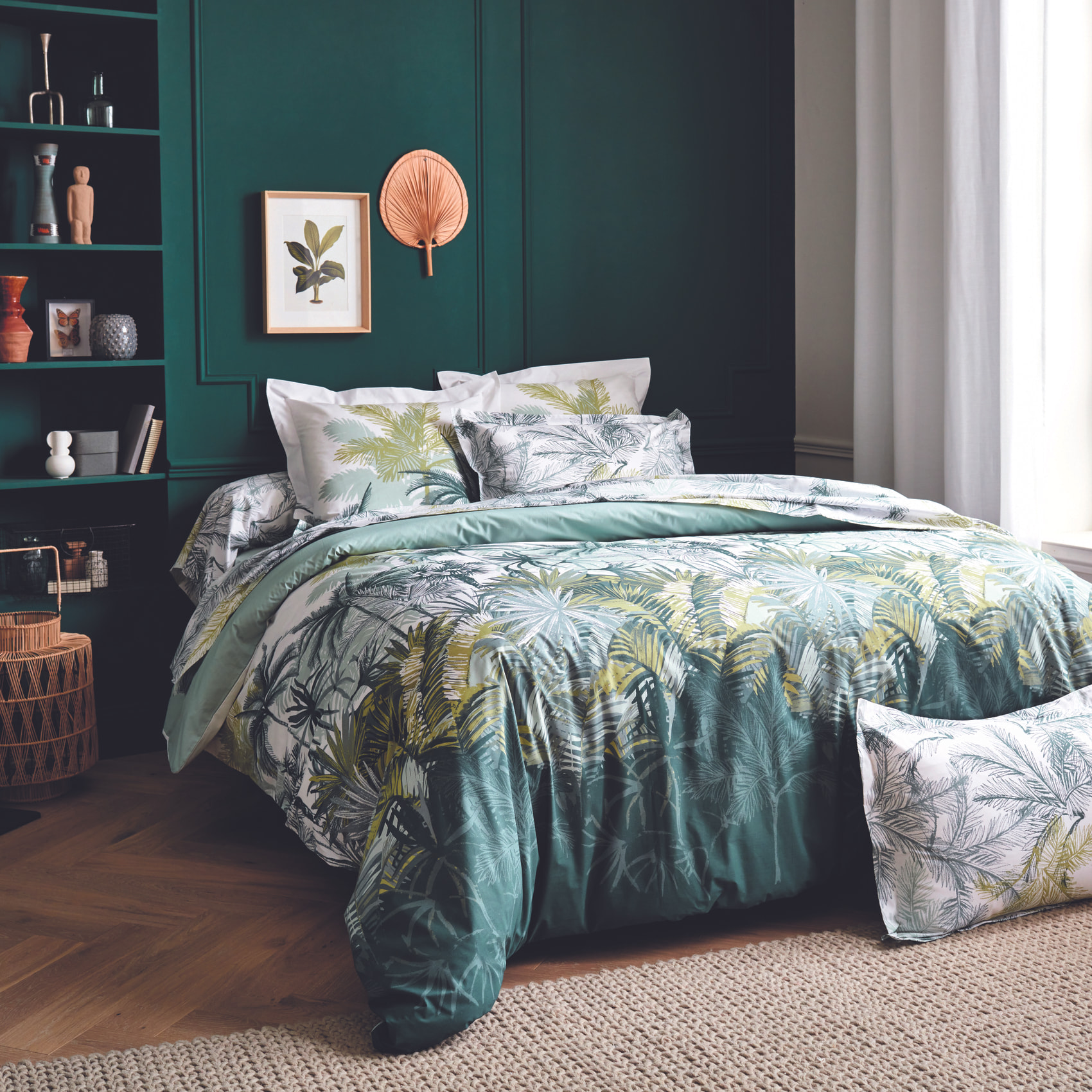 Housse de couette style colonial - Vert