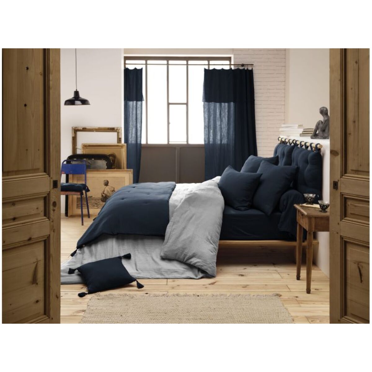 Édredon couvre-lit en gaze de coton 150x150cm - GAIA