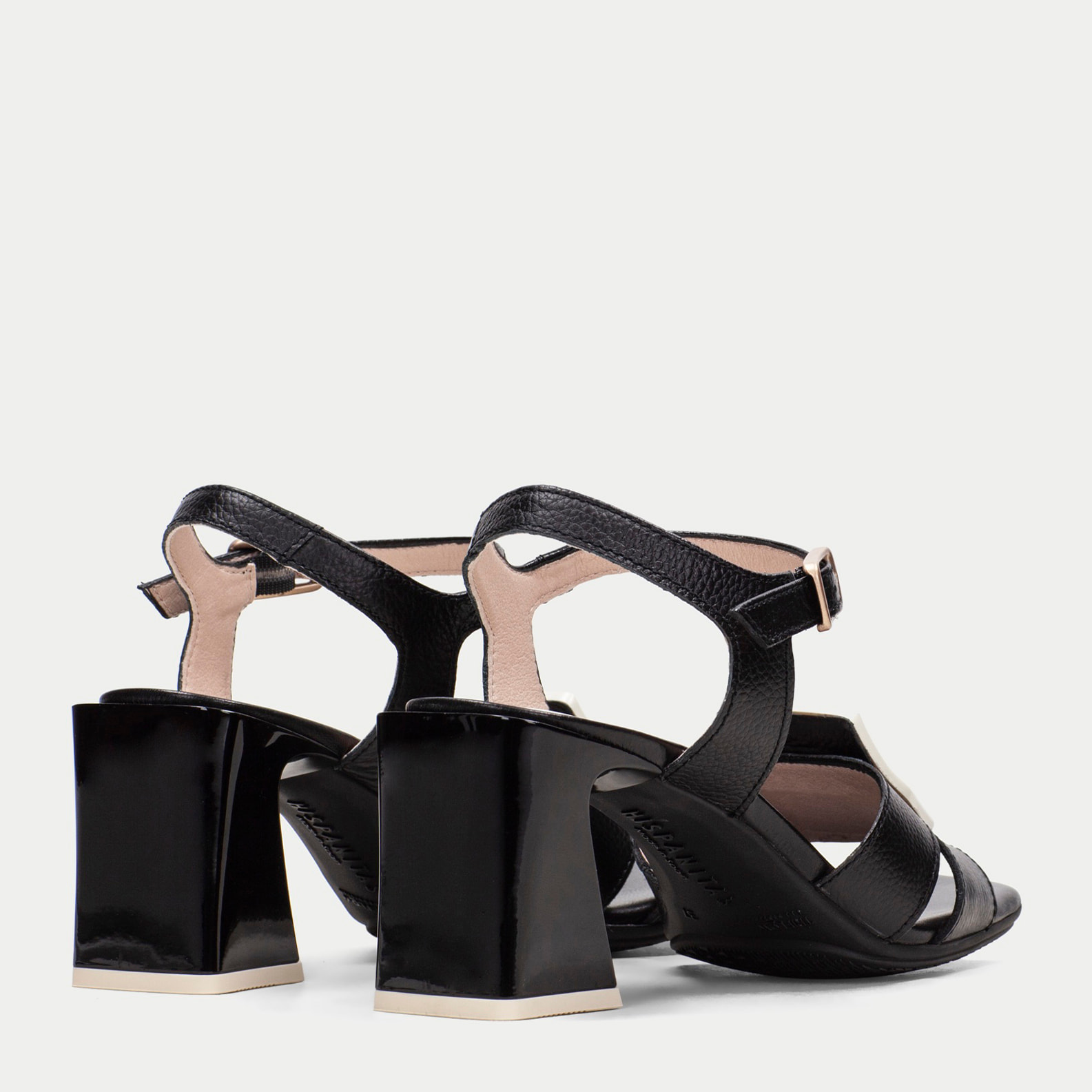 Sandalia Tacon Mallorca Negro 6,5 cm