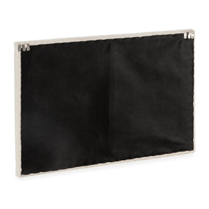 Cabecero Niebla 90x60 cm tela borreguito Beige