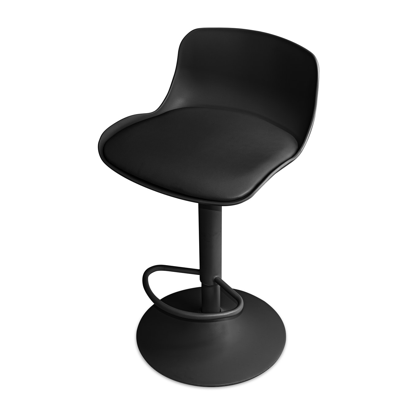 Amsterdam - Coppia di sgabelli regolabili - nero