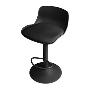 Amsterdam - Coppia di sgabelli regolabili - nero