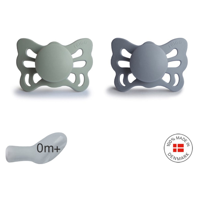 Frigg Pack 2 Chupetes Anat. Silicona Butterfly