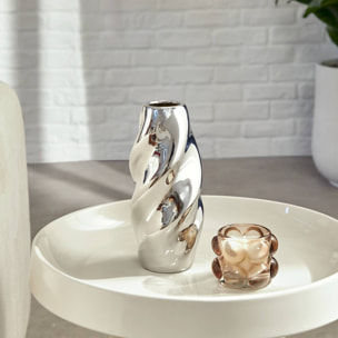 Vase Sky argent H21,5cm