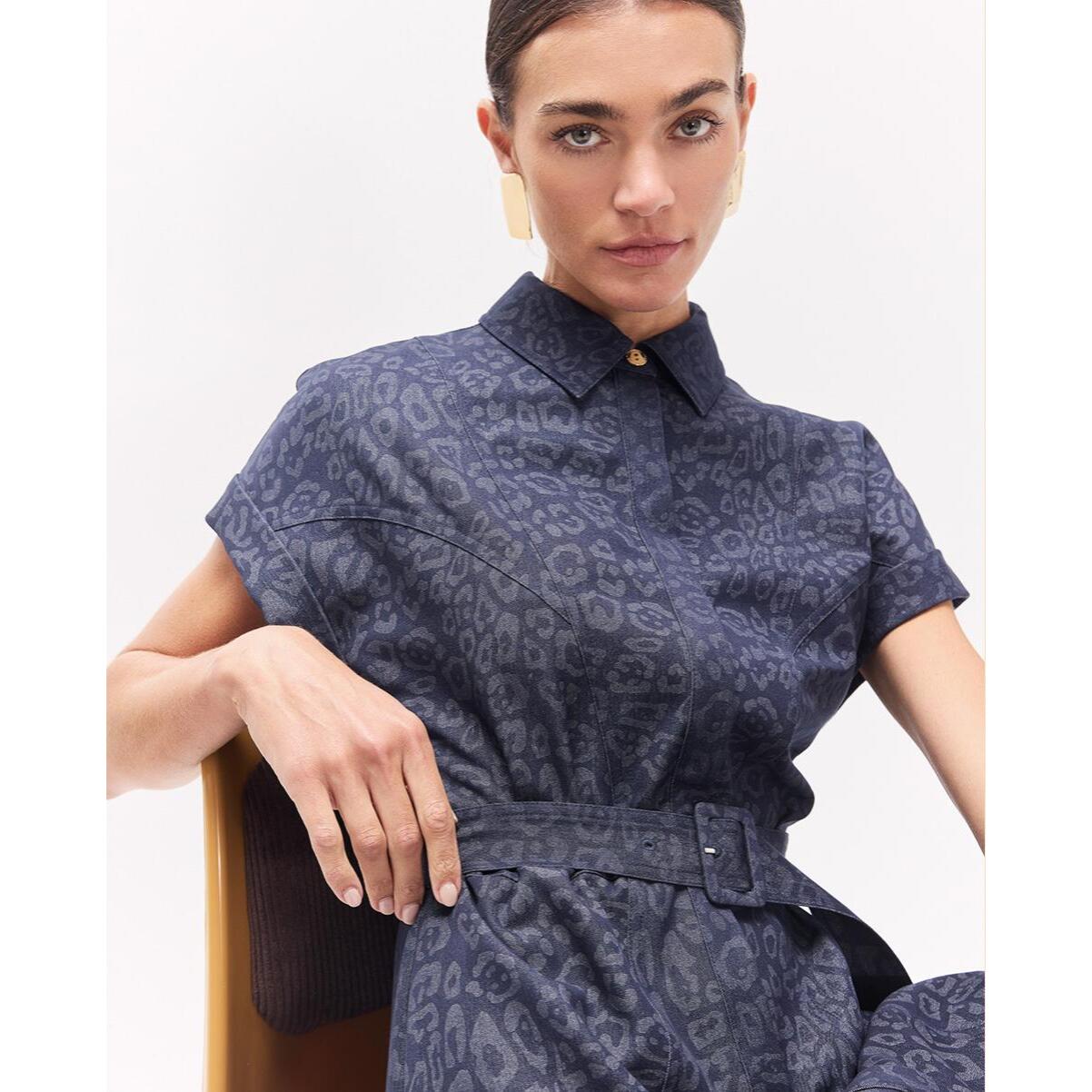 Abito lungo in denim