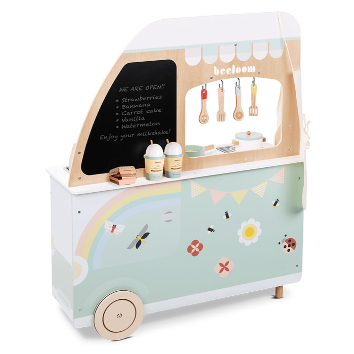 Cocina de juguete FOODIE TRUCK cocinita infantil con accesorios madera