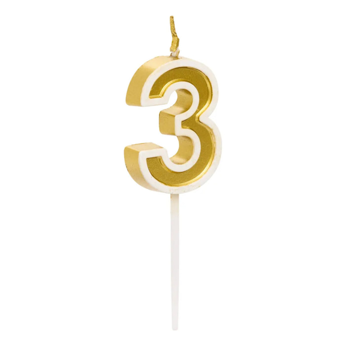 Bougie d'anniversaire Numéro 3
