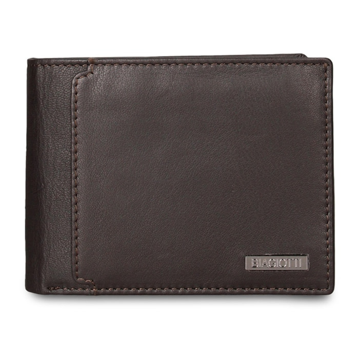Portafoglio uomo in vera pelle - Modello Erevan Prime - Casual - 12.0 x 10.0 x 2.5 cm