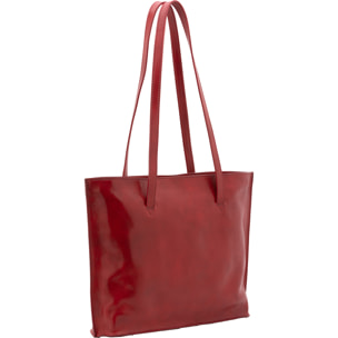 Borsa a spalla  da donna In Vera pelle Made in Italy 31x43x10 cm