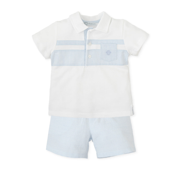 Conjunto - - Blanco celeste