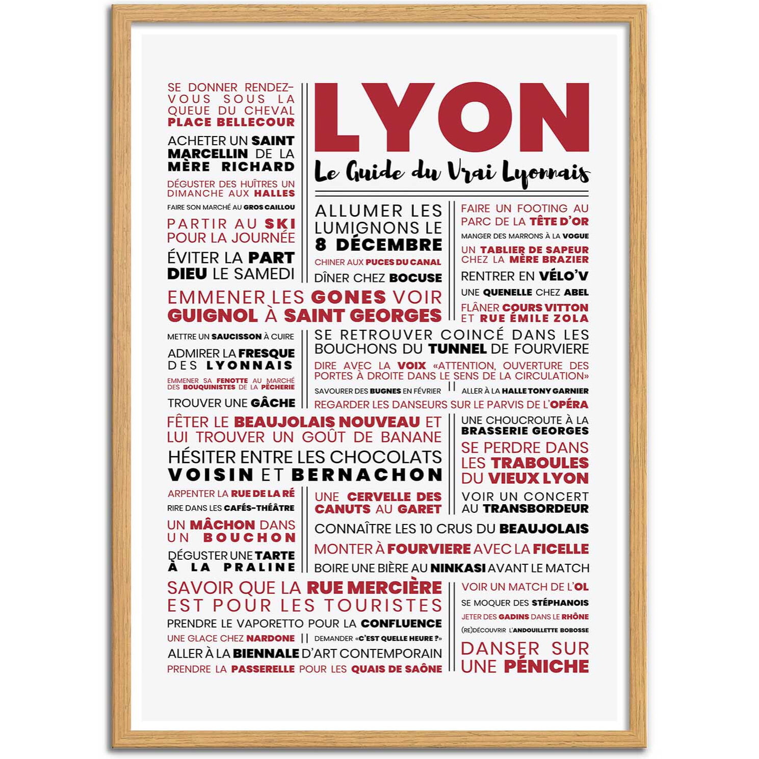 Affiche - Guide du vrai Lyonnais - Frog Posters