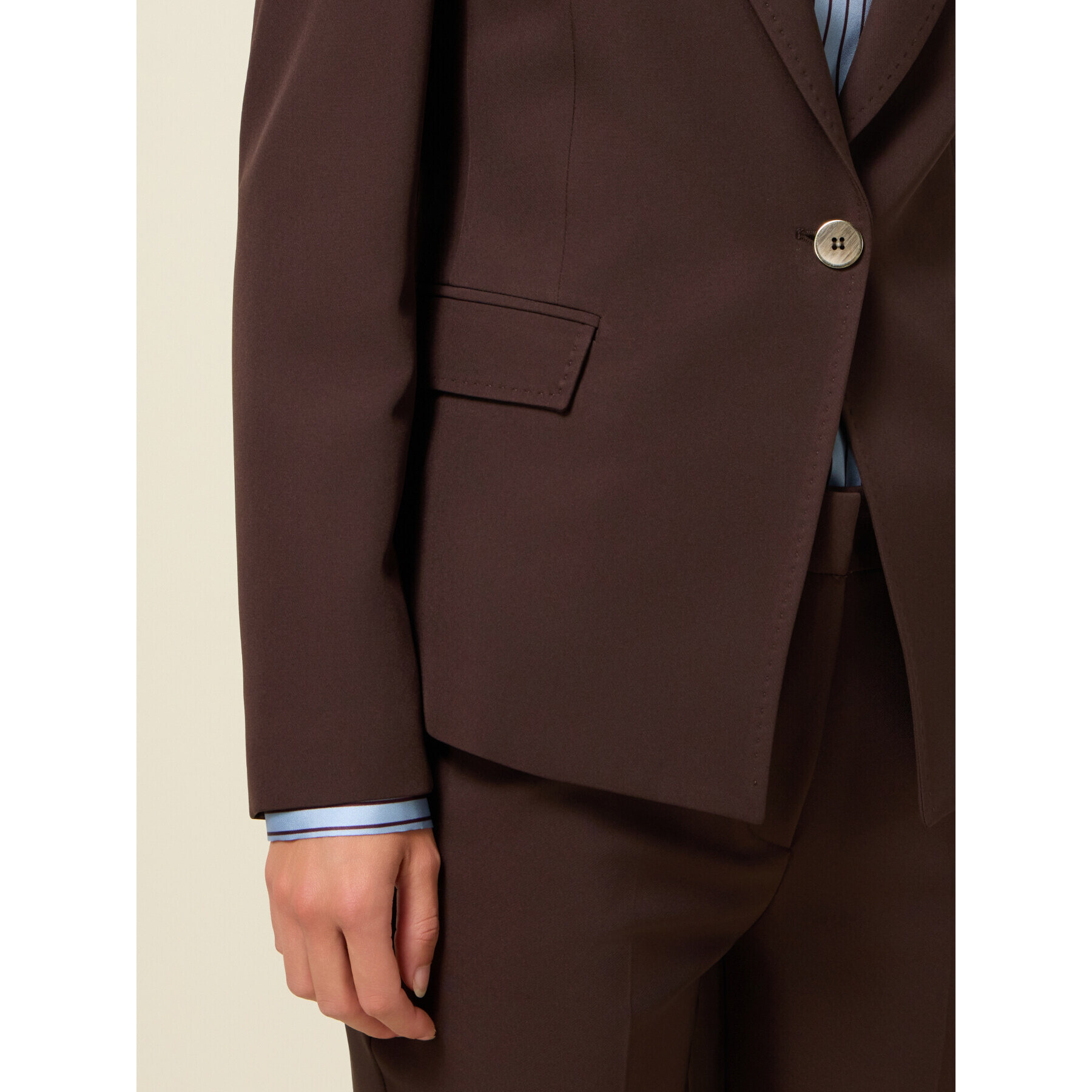 Oltre - Blazer in tessuto tecnico - Marrone