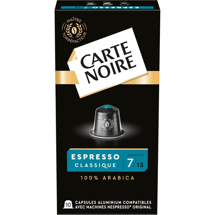 Espresso Classique n°7 x10 - Capsules compatibles Nespresso en aluminium