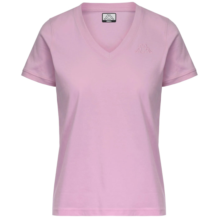 Kappa - T-Shirts & Top Donna Viola - Logo Cabou