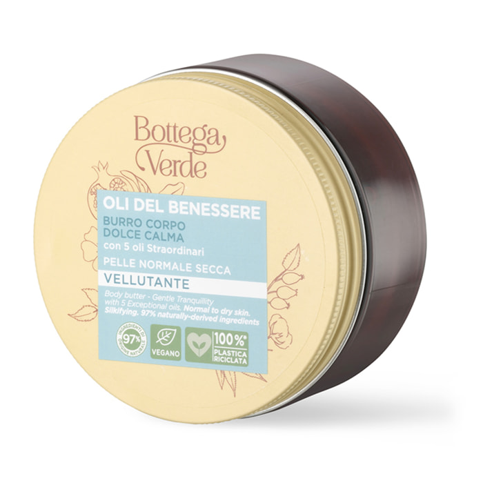 Oli del benessere - Manteca corporal - dulce calma - con 5 aceites extraordinarios (150 ml) - piel normal a seca - suavizante