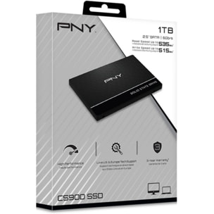 Disque dur SSD interne PNY 1To CS900 2''5 SATA III