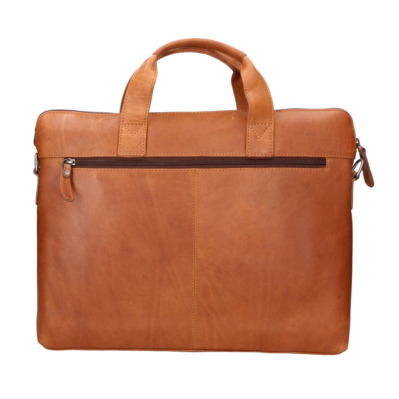 Borsa a tracolla  da uomo In Vera pelle Made in Italy 40x32x4 cm