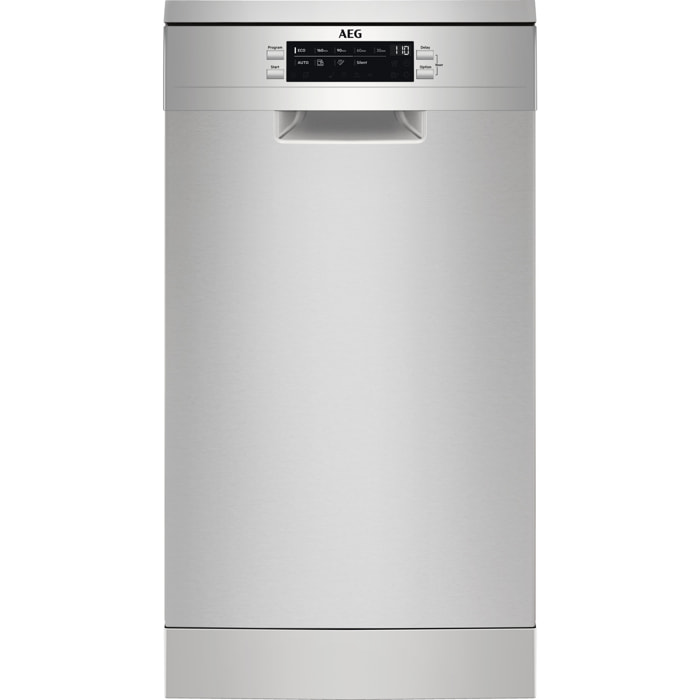 AEG Lavavajillas de 45 cm Serie 7000 GlassCare para 10 cubiertos FFB73527ZM