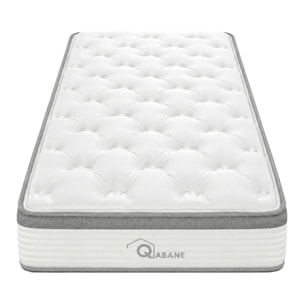 Matelas à ressorts ensachés de 25 cm en mousse - Blanc