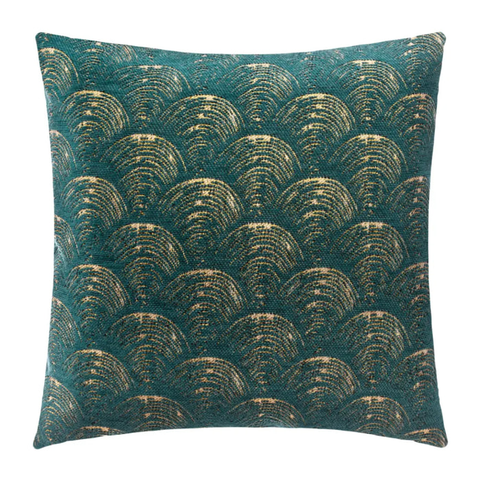 Housse de coussin vert cèdre 40x40cm