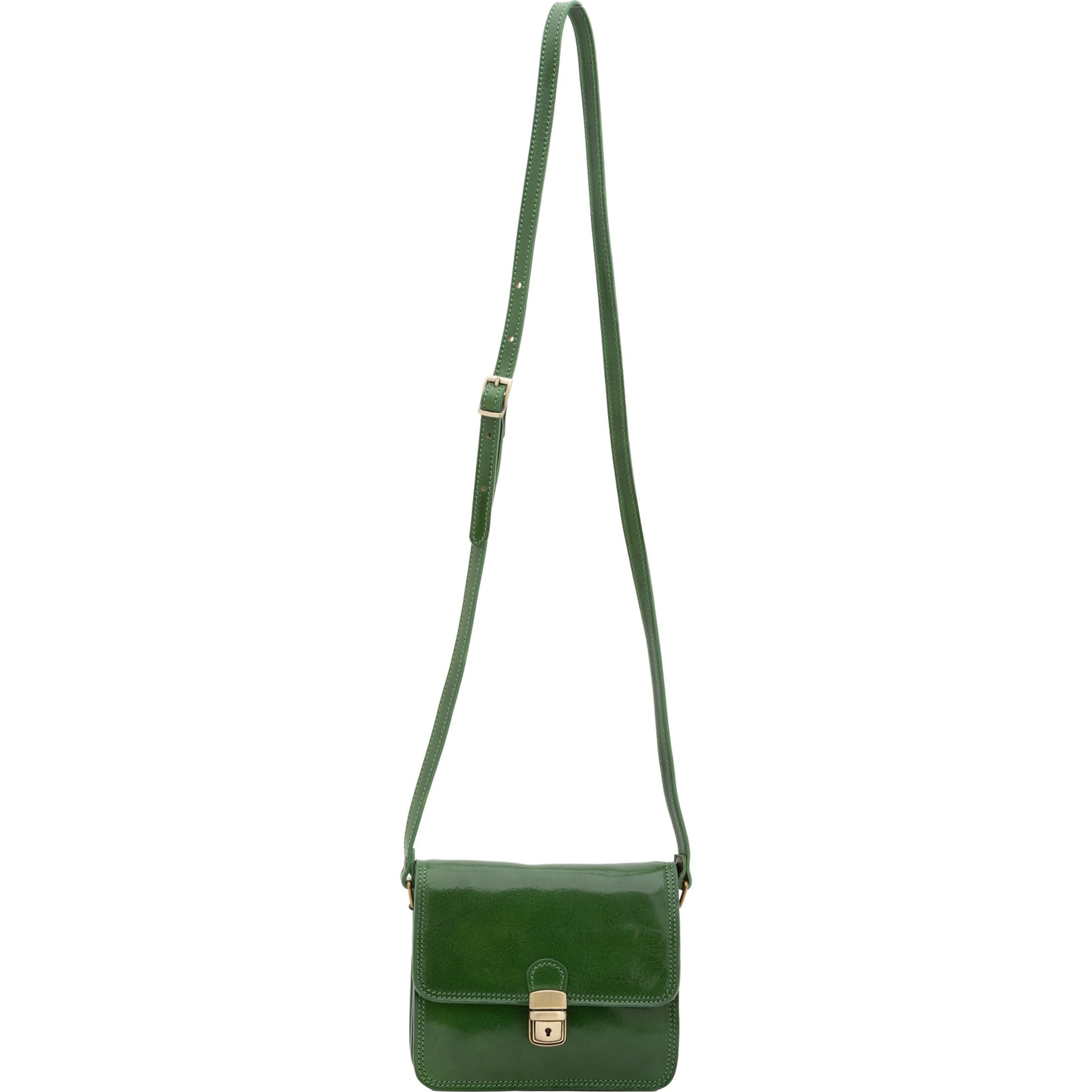 Borsa a tracolla da donna - Modello False - Vera pelle - 20.0 x 16.0 x 7.0 cm