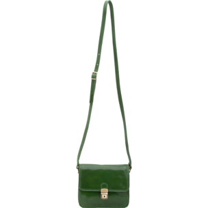 Borsa a tracolla da donna - Modello False - Vera pelle - 20.0 x 16.0 x 7.0 cm