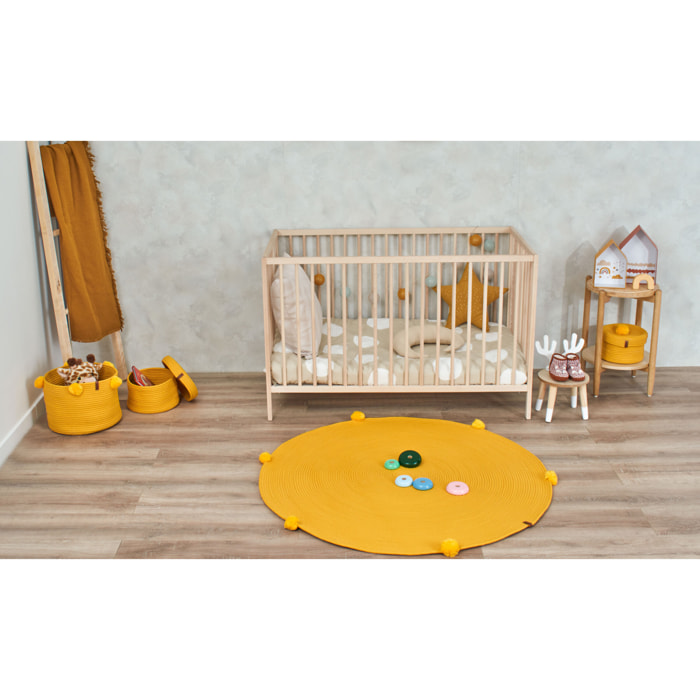 Cali - panier jaune fait main