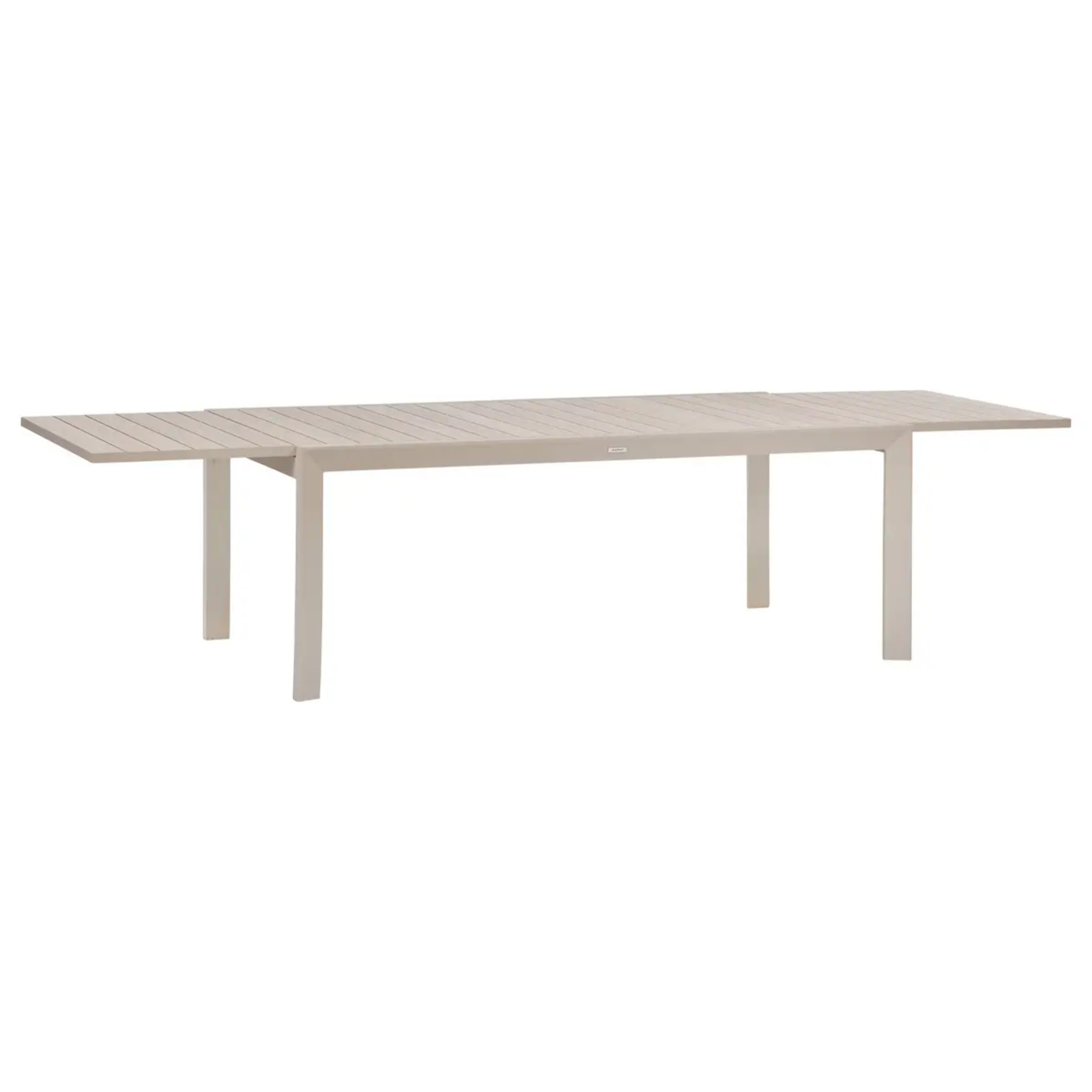Table de jardin 12 places Evasion extensible lin argile