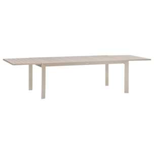 Table de jardin 12 places Evasion extensible lin argile