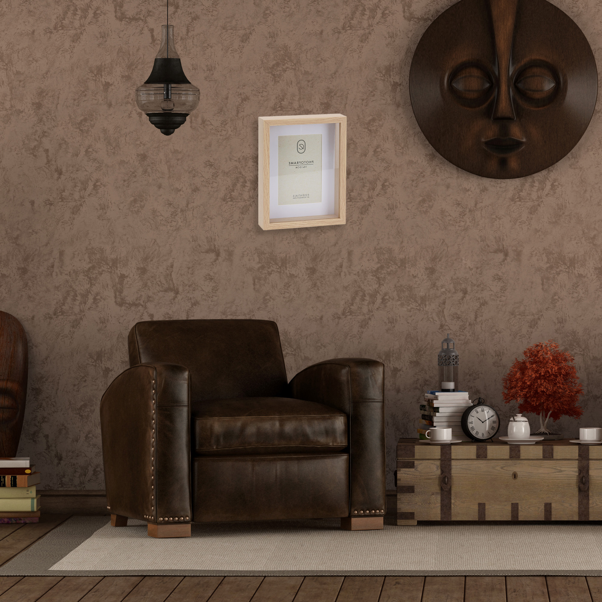 Marco de fotos con marco de madera 17x4,5x22cm para fotos de 10x15cm