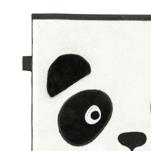Boîte de rangement enfant panda "Joey" noir & blanc 29x29cm