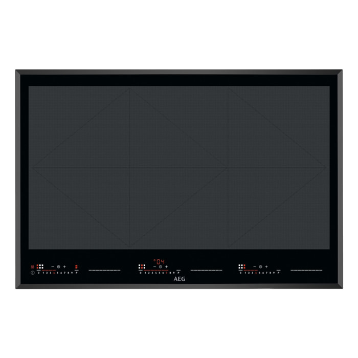 AEG - Piano cottura a induzione TotalFlex - 80 cm - Nero - 78x52 cm