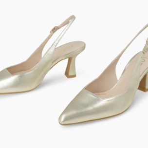 ZAPATOS DE SALÓN DORADOS GELINES-X