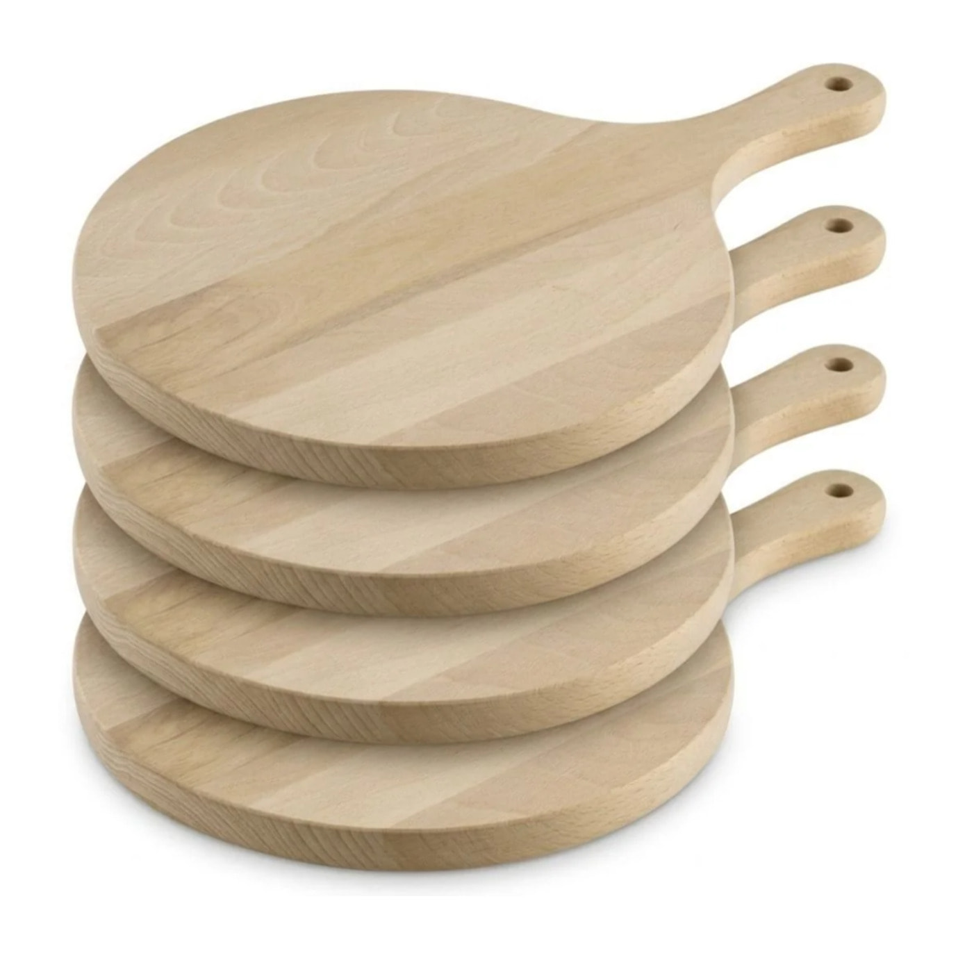 4 planches à pizza 30 cm en bois Fackelmann Boissellerie