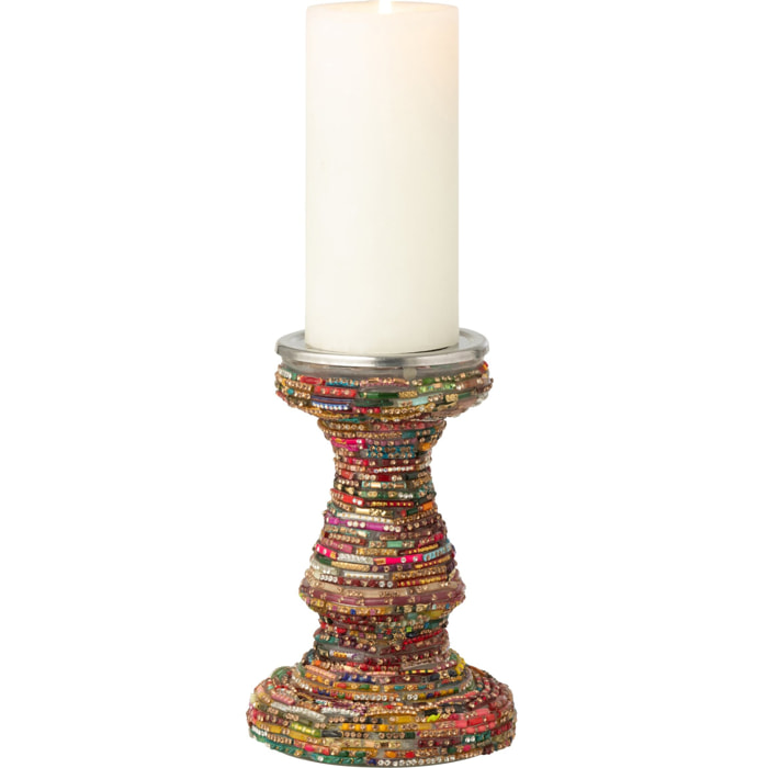 J-Line chandelier Perles - verre - rose/or