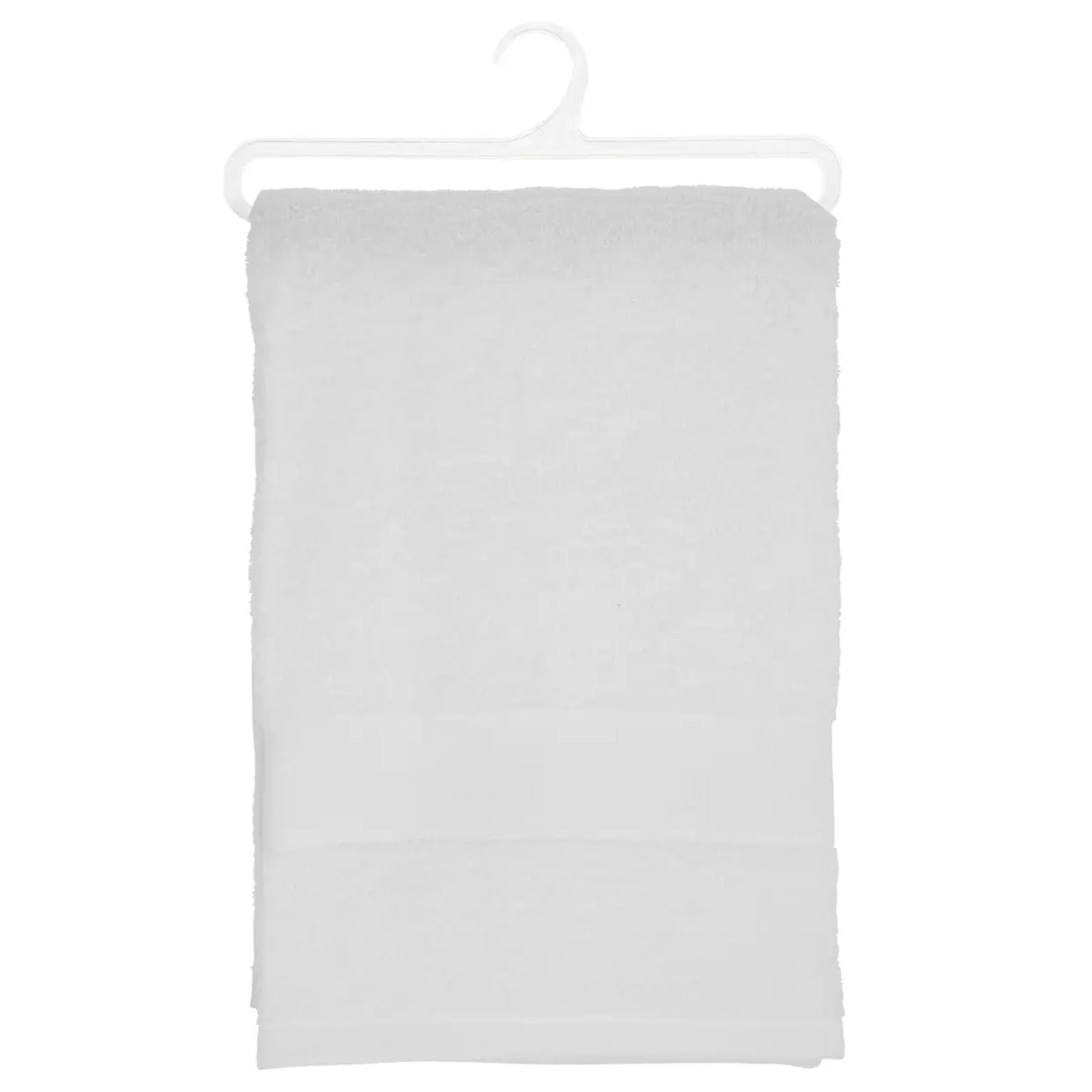 Drap de bain "Essentiel" coton blanc 100x150cm
