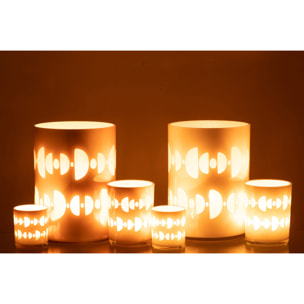 J-Line photophore Demi Lune - verre - mix - large - 2 pcs