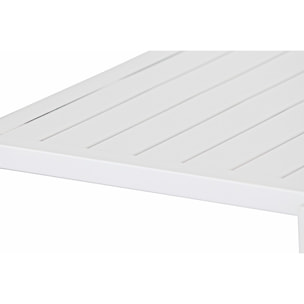 Tavolo estensibile da giardino in alluminio 82-163 cm Lipari bianco