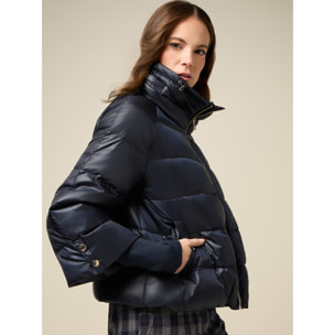 Oltre - Plumífero corto de pluma auténtica - Azul