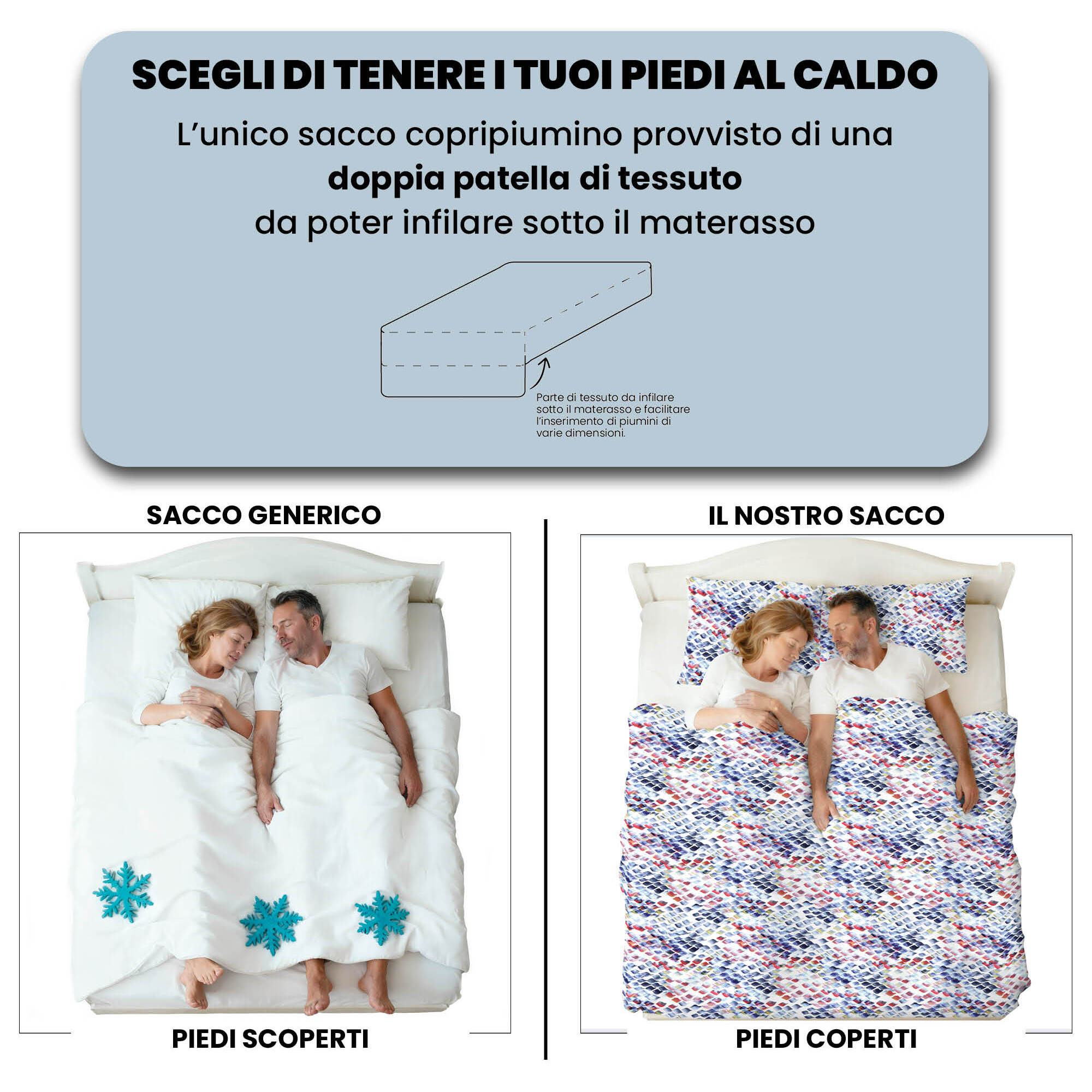 COPRIPIUMINO FASHION, 100% Microfibra, No Stiro - LENA