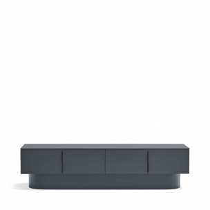 Mueble de televisión Totem 4 puertas gris antracita