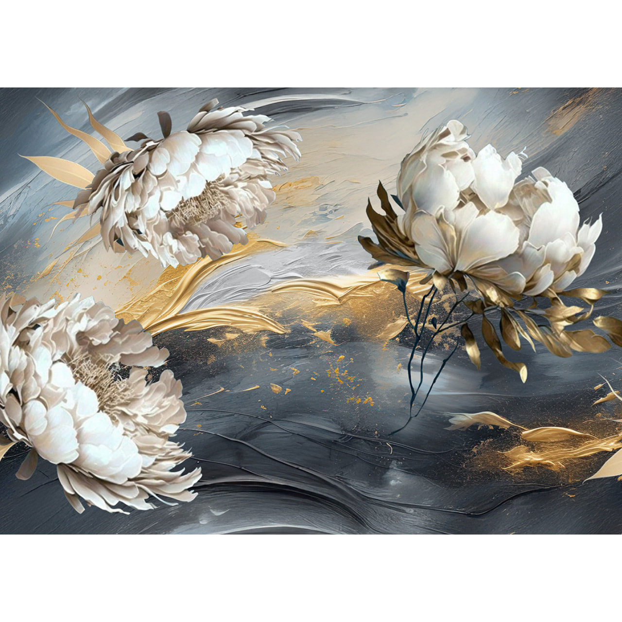 Tappeto Passatoia Cucina Antiscivolo Fiori Acrylic