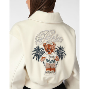 PHILIPP PLEIN Bomber de cuero TEDDY