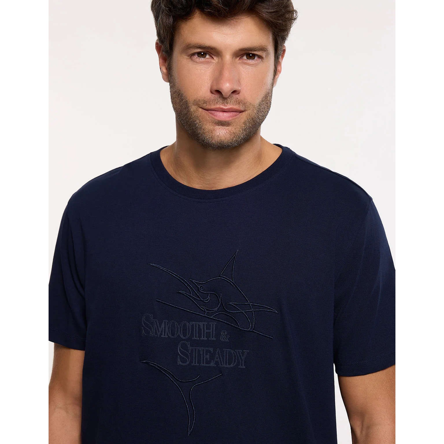 Camiseta Manga Corta Azul Marino - Steady