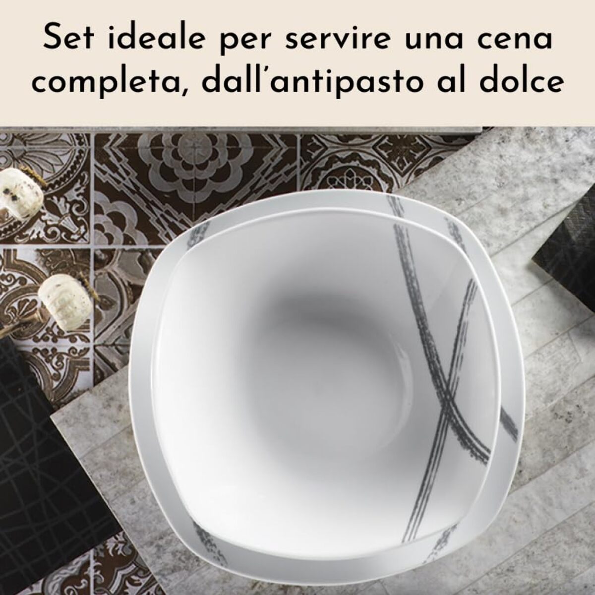 Set tè Quark da 2 pezzi in porcellana